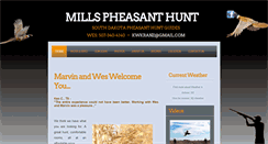 Desktop Screenshot of millspheasanthunt.com