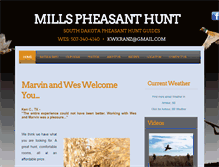 Tablet Screenshot of millspheasanthunt.com